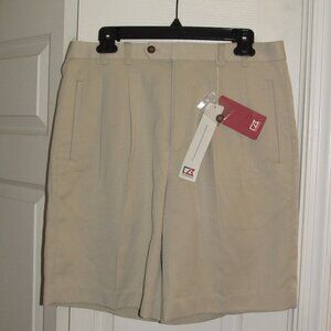 Cutter & Buck MCB06291 Mens Microfiber Pleated Short - NWT size 32